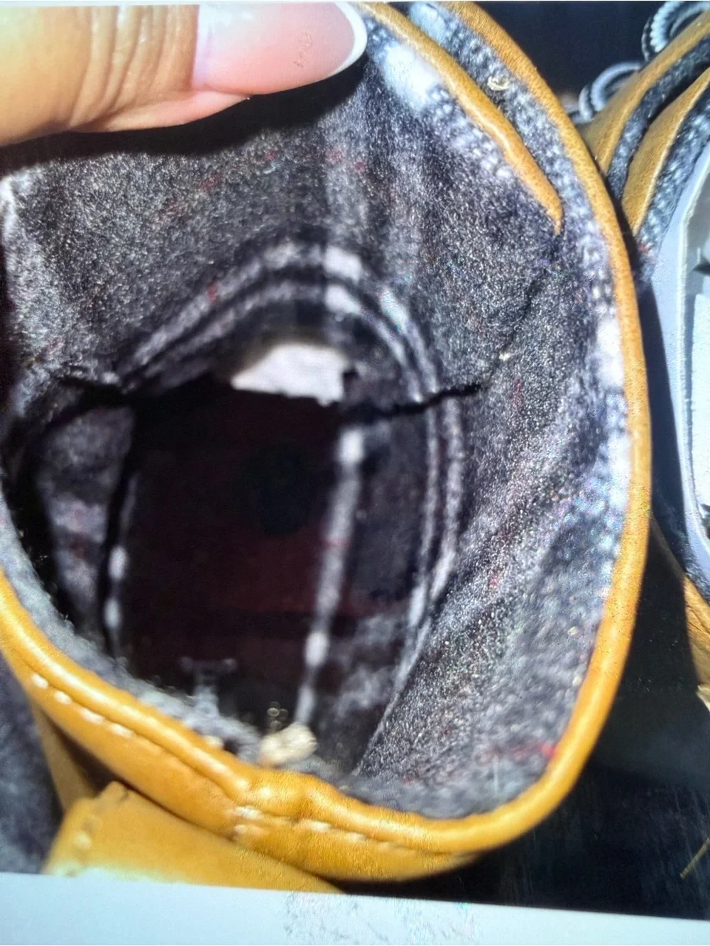 Report Tan and Black Lace-Up Duck Boots